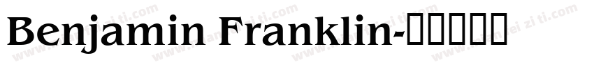 Benjamin Franklin字体转换